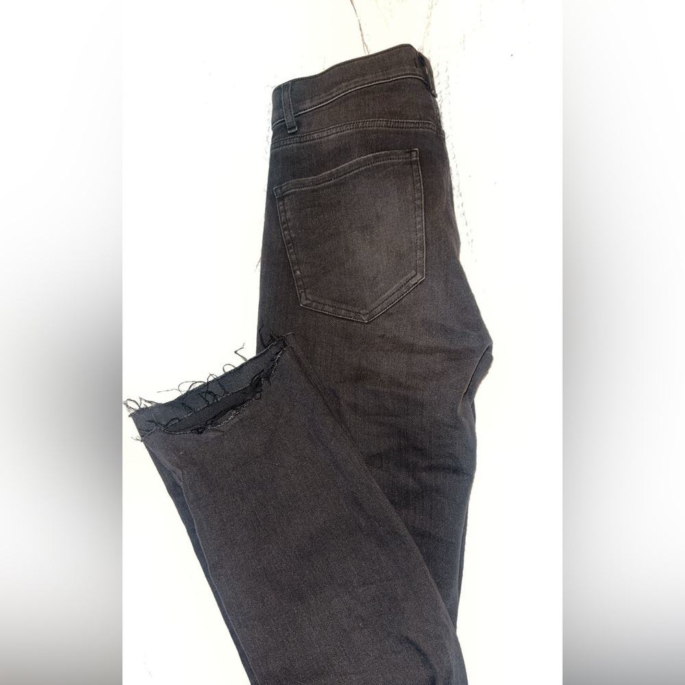 Express Black Distressed Jeans